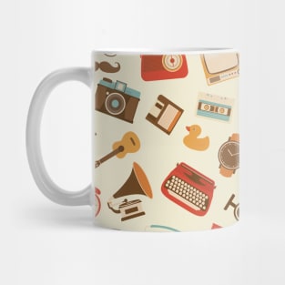 Retro gadgets pattern Mug